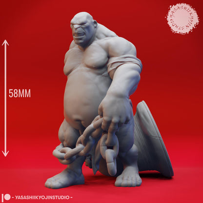 Ogre miniature by Yasashii Kyojin Studio