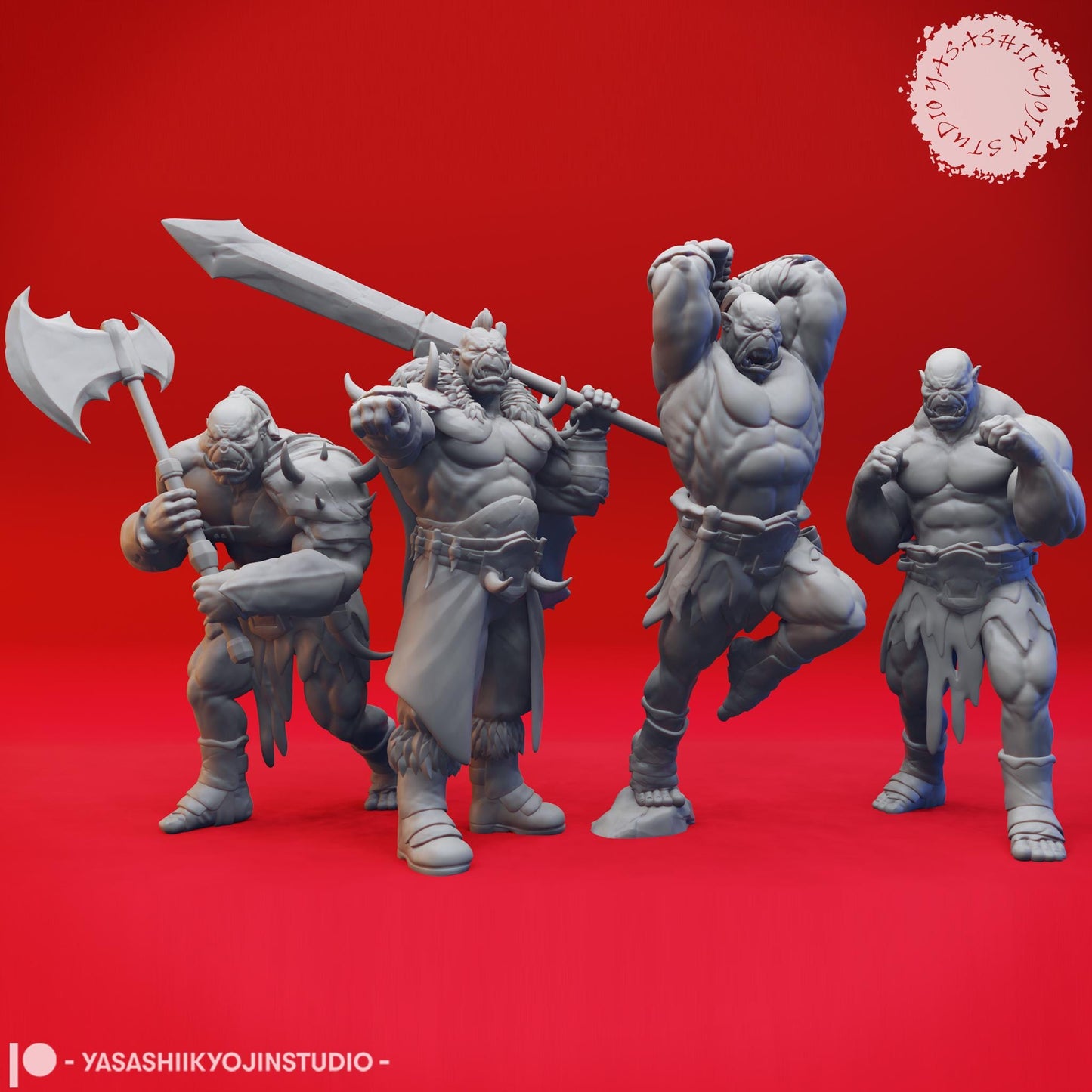 Orc miniature by Yasashii Kyojin Studio