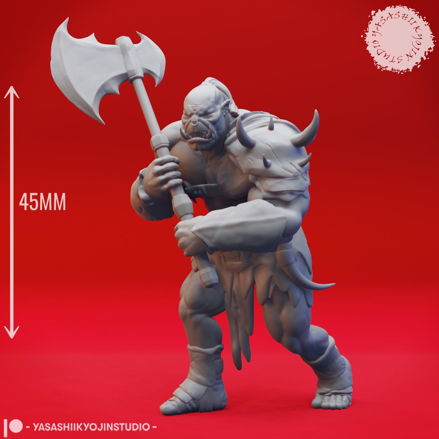 Orc miniature by Yasashii Kyojin Studio