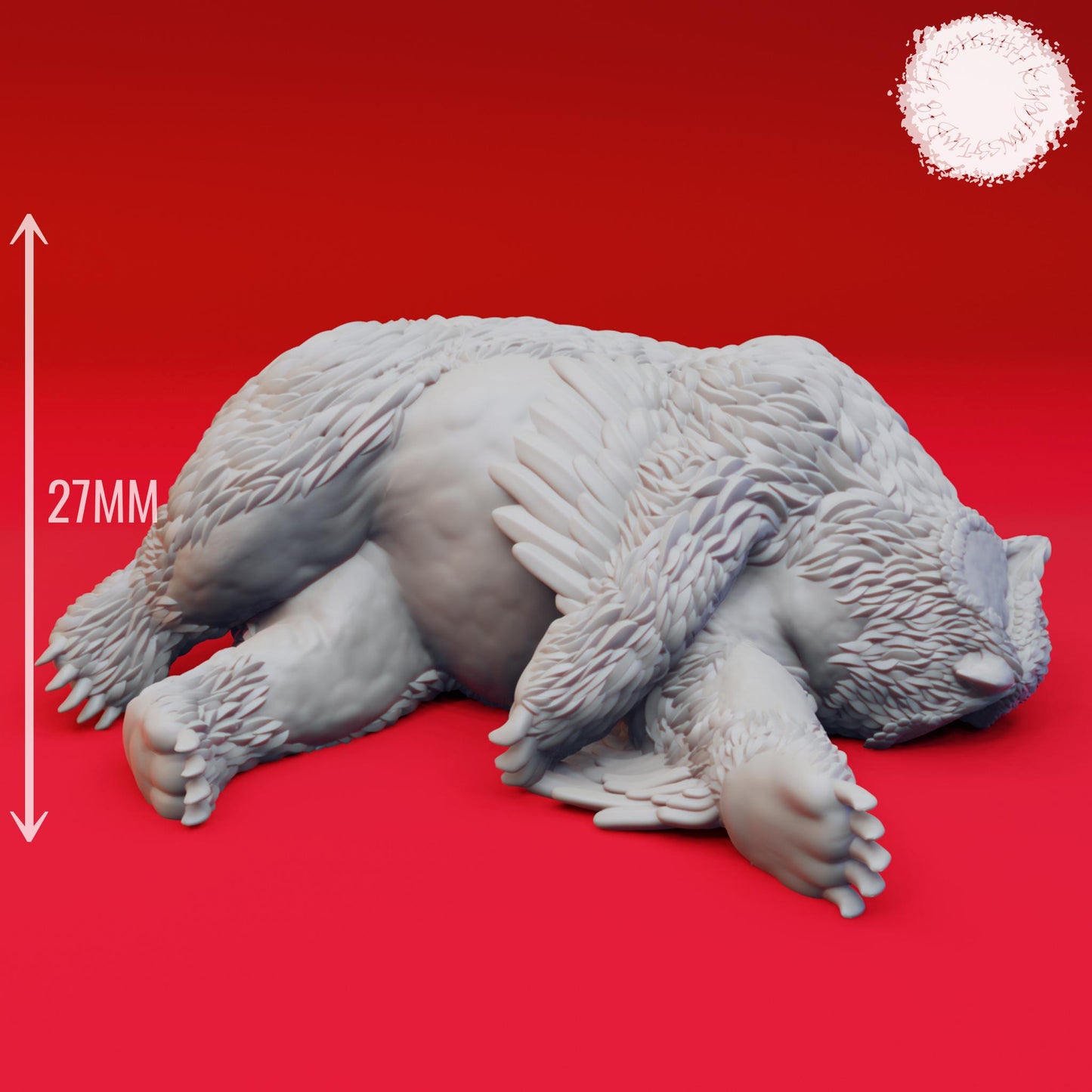Owlbear miniature by Yasashii Kyojin Studio
