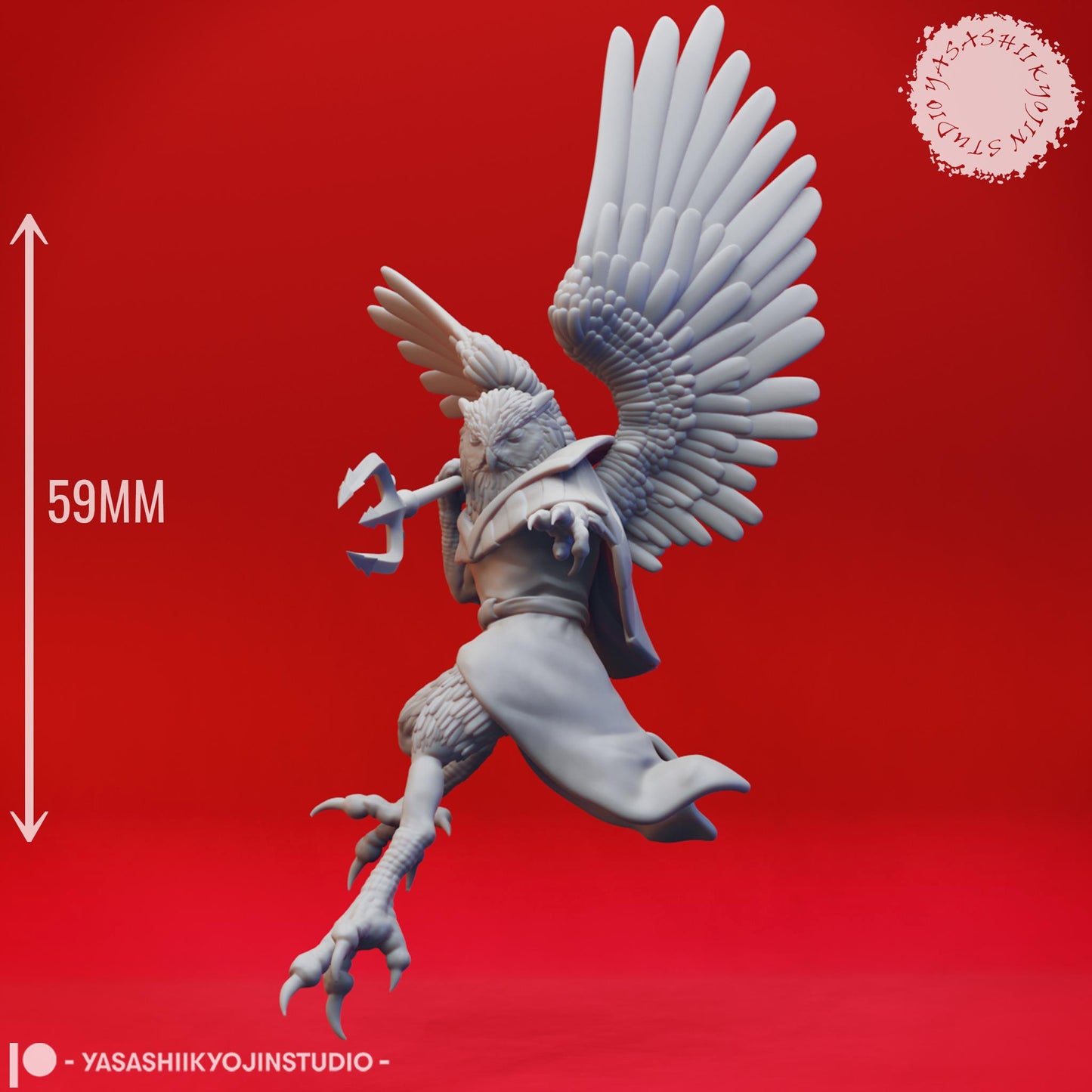 Owlin miniature by Yasashii Kyojin Studio