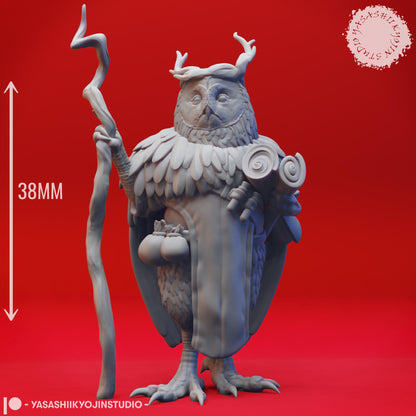 Owlin miniature by Yasashii Kyojin Studio