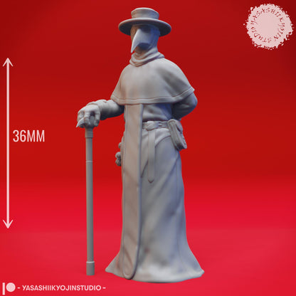 Plague Doctor miniature by Yasashii Kyojin Studio