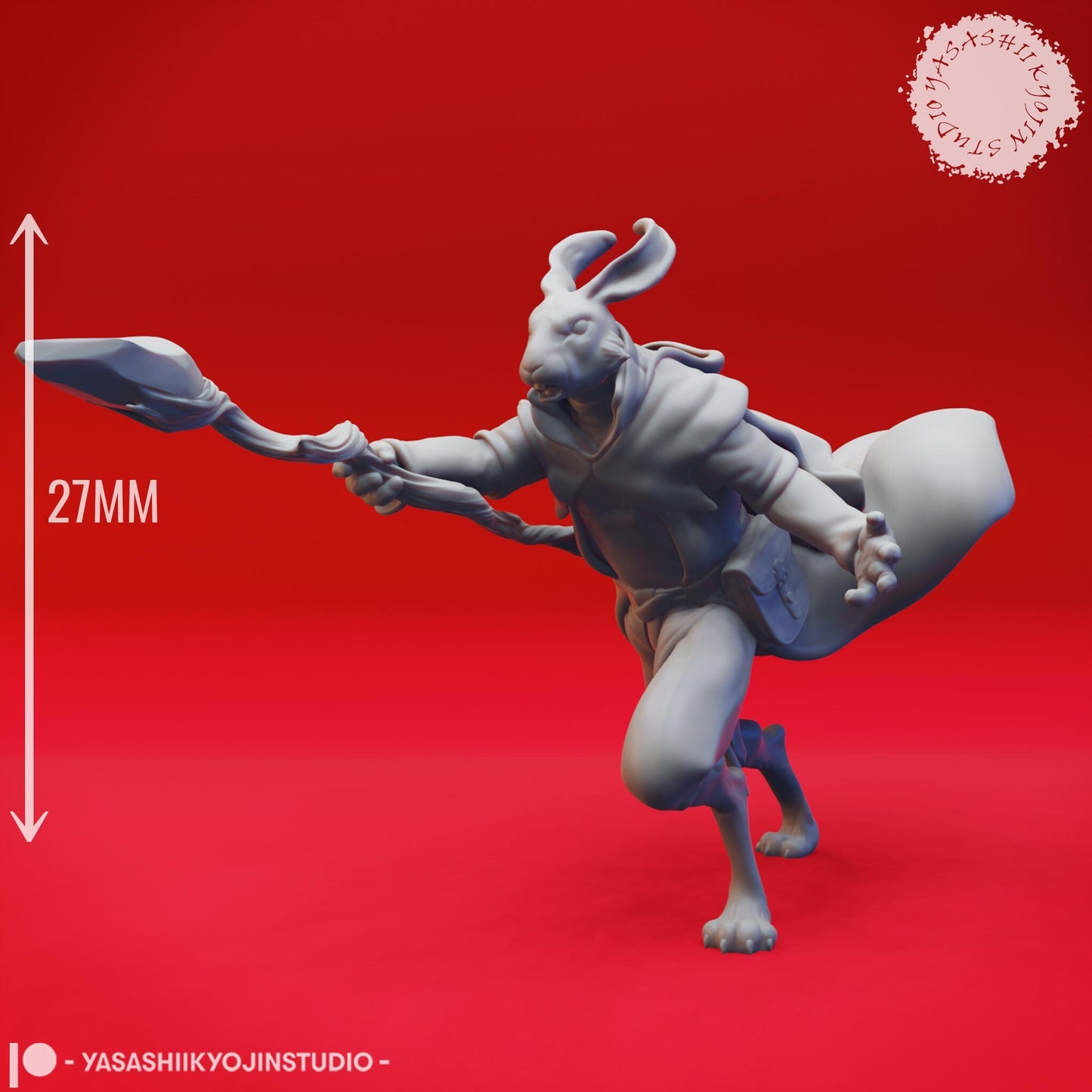 Rabbitfolk miniature by Yasashii Kyojin Studio
