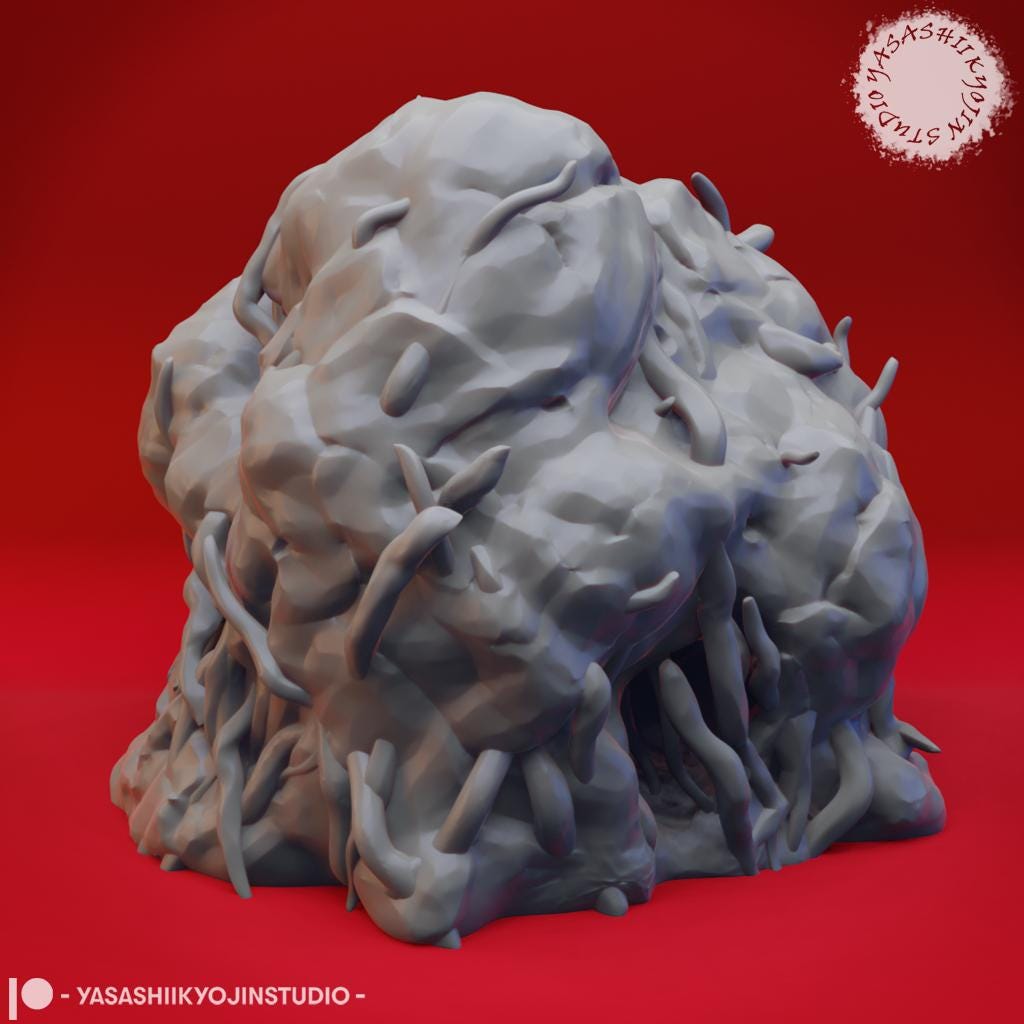 Monster nest terrain miniature by Yasashii Kyojin Studio
