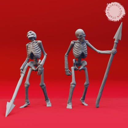 Skeleton miniatures by Yasashii Kyojin Studio