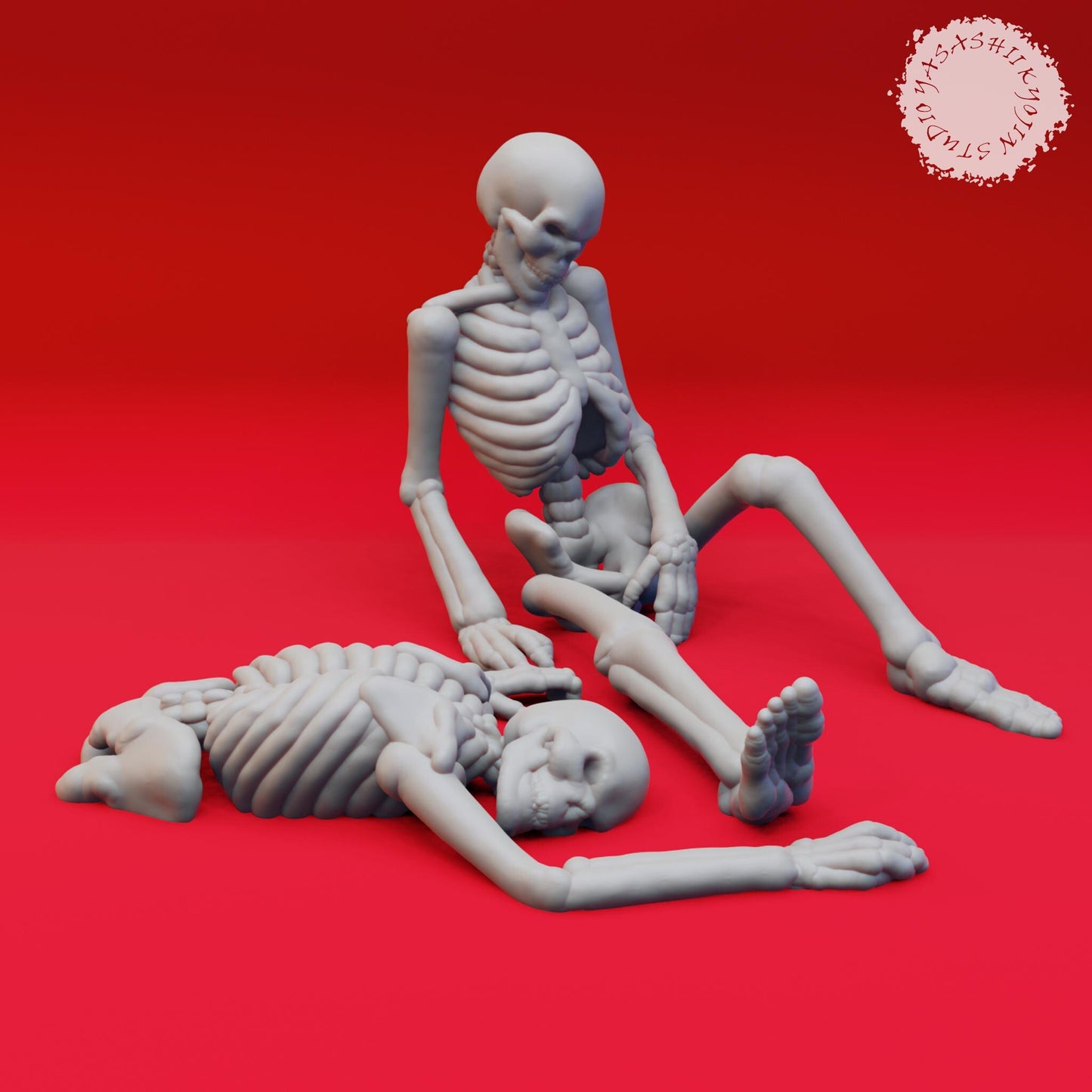 Skeleton miniatures by Yasashii Kyojin Studio