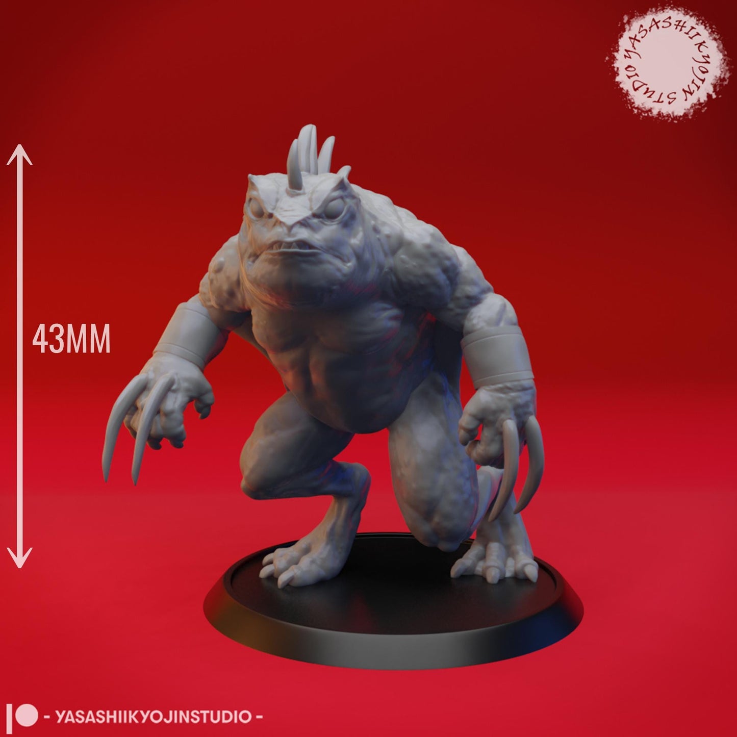 Slaad golem miniature by Yasashii Kyojin Studio