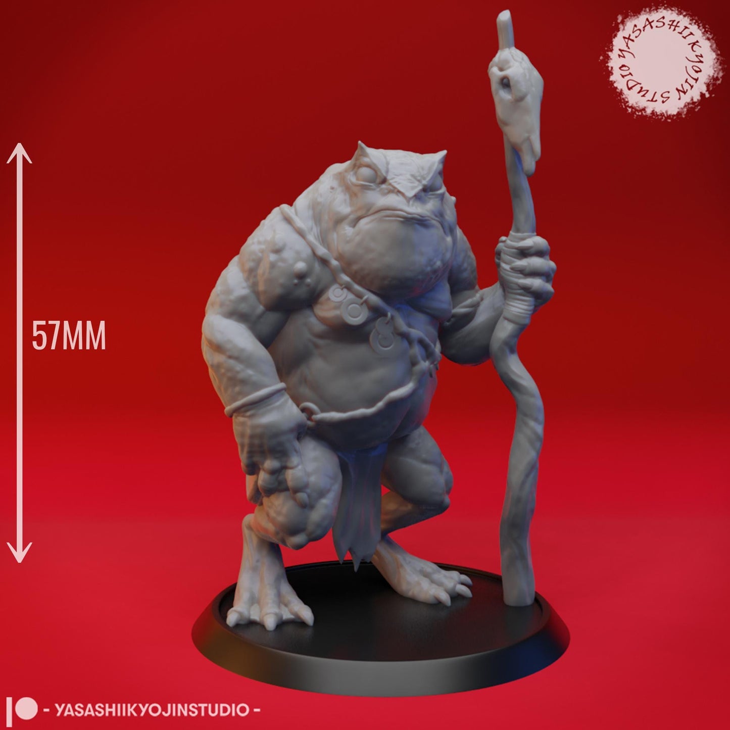 Slaad golem miniature by Yasashii Kyojin Studio