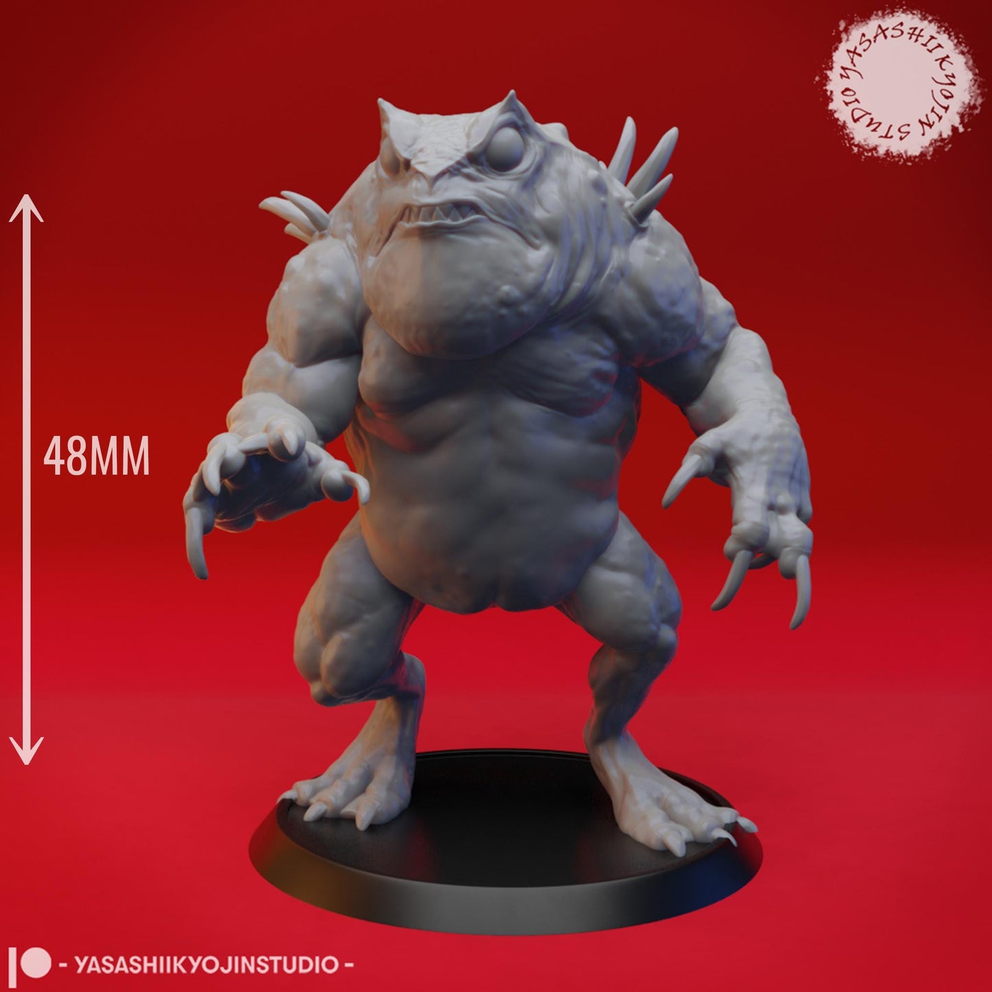 Slaad golem miniature by Yasashii Kyojin Studio