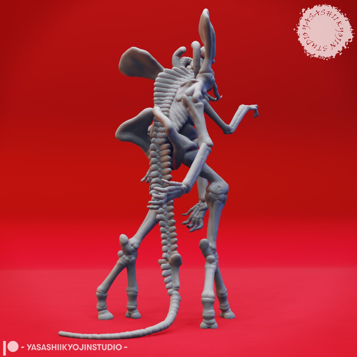 Skeleton golem Skeleton miniature by Yasashii Kyojin Studio