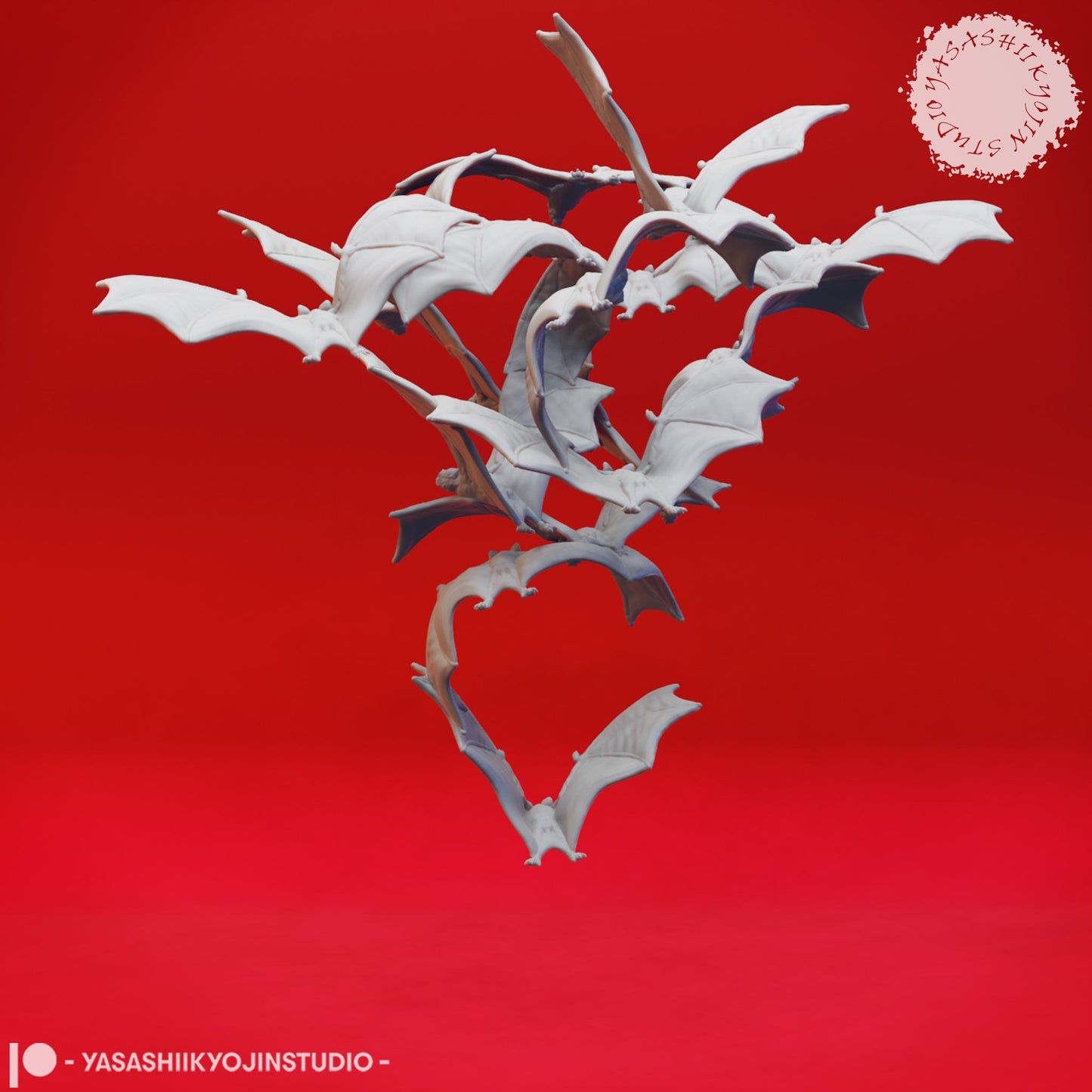 Bat swarm miniature by Yasashii Kyojin Studio