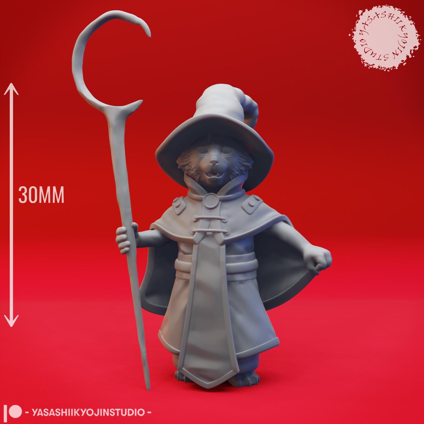Tabaxi miniature by Yasashii Kyojin Studio