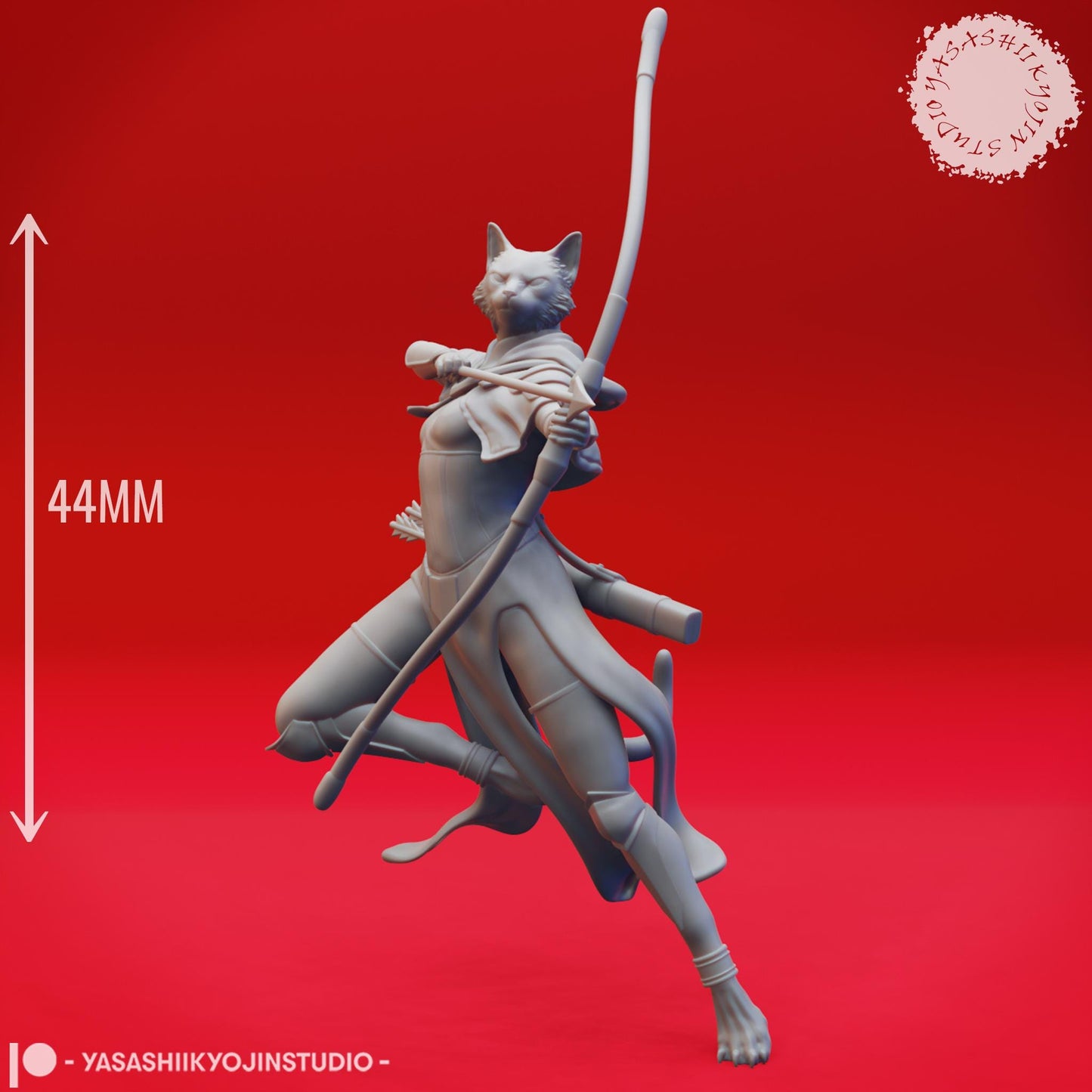 Tabaxi miniature by Yasashii Kyojin Studio