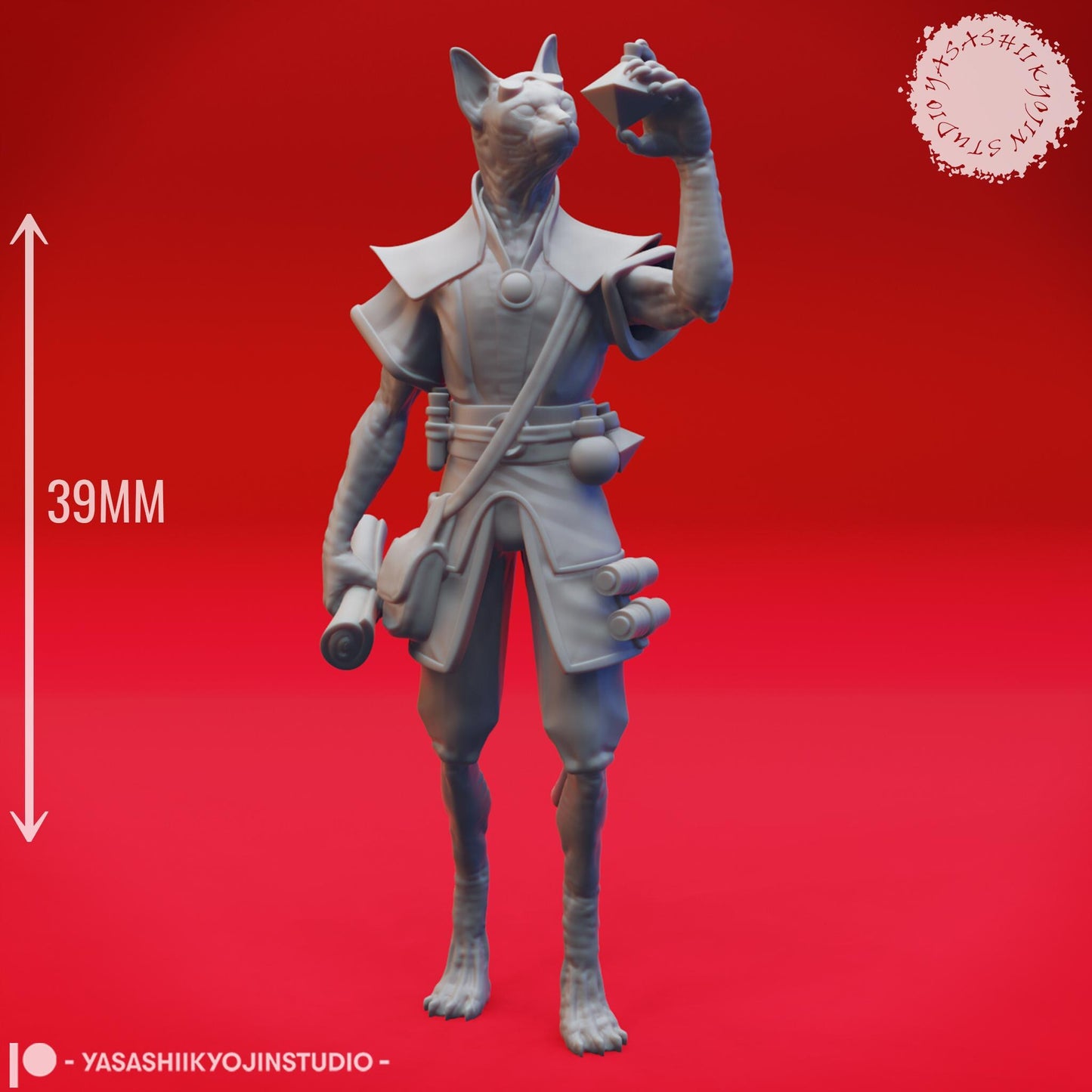 Tabaxi miniature by Yasashii Kyojin Studio