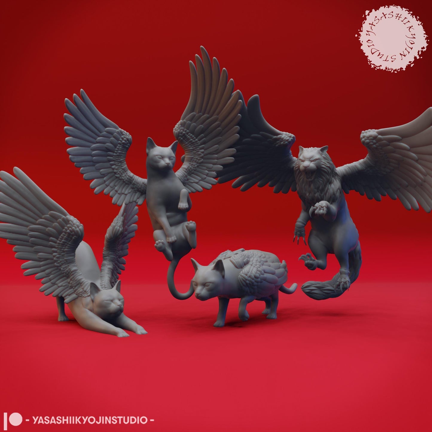 Tressym miniature by Yasashii Kyojin Studio