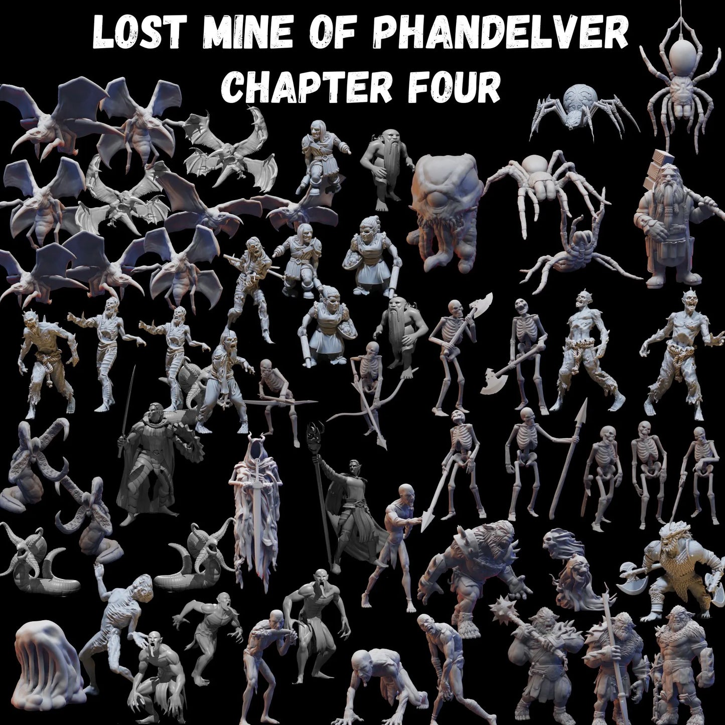 Lost Mine of Phandelver complete set 160 miniatures | 28mm | 32mm | DnD | Dungeons and Dragons