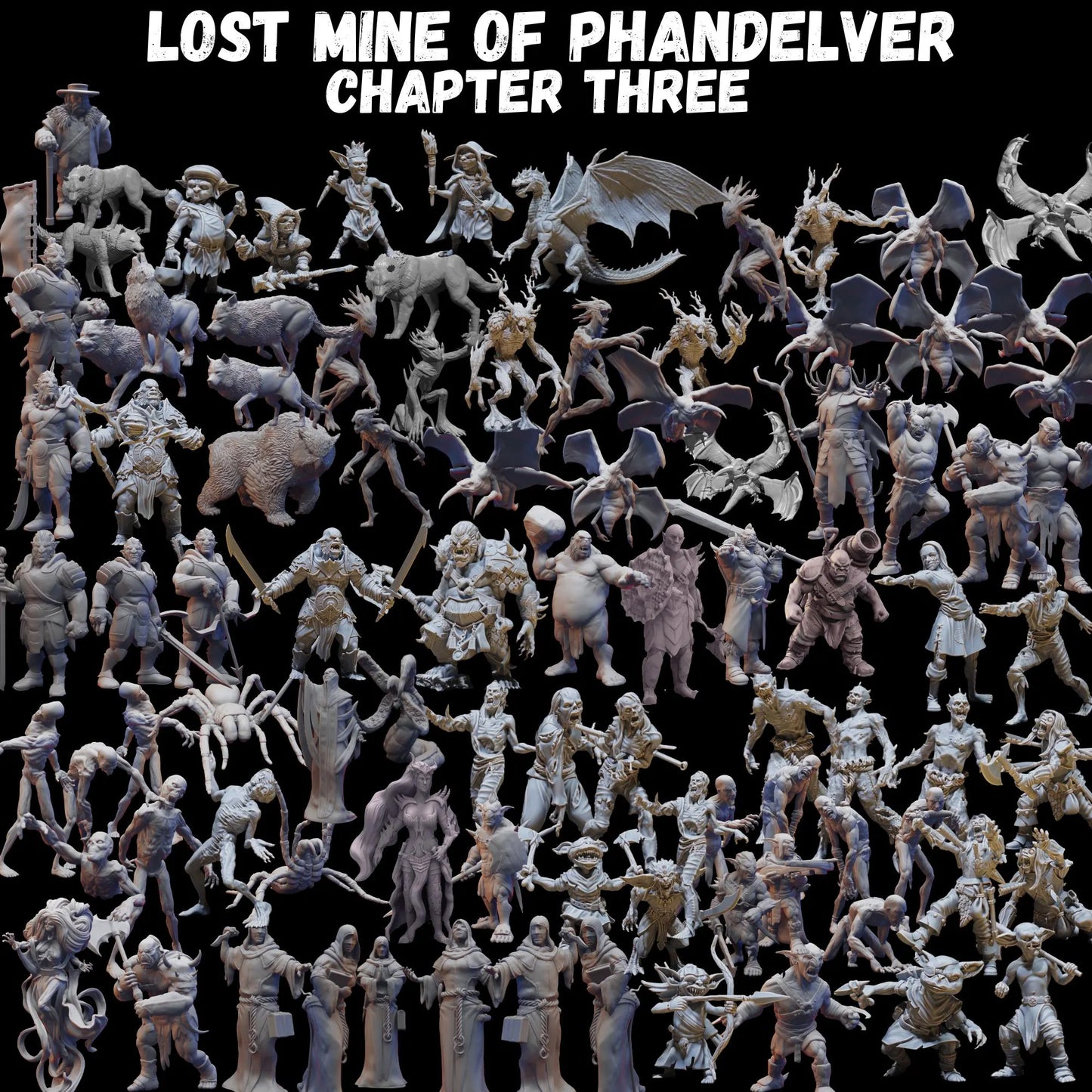 Lost Mine of Phandelver complete set 160 miniatures | 28mm | 32mm | DnD | Dungeons and Dragons